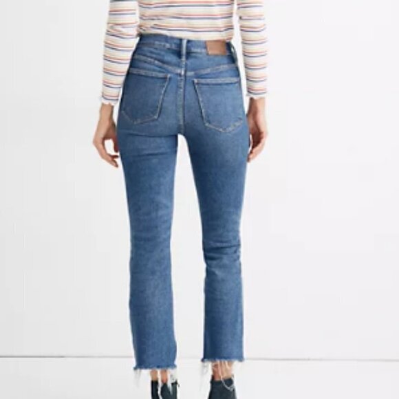 Madewell‎ Cali Demi-Boot Jeans in Fleetwood Wash sz 25 - Picture 2 of 5